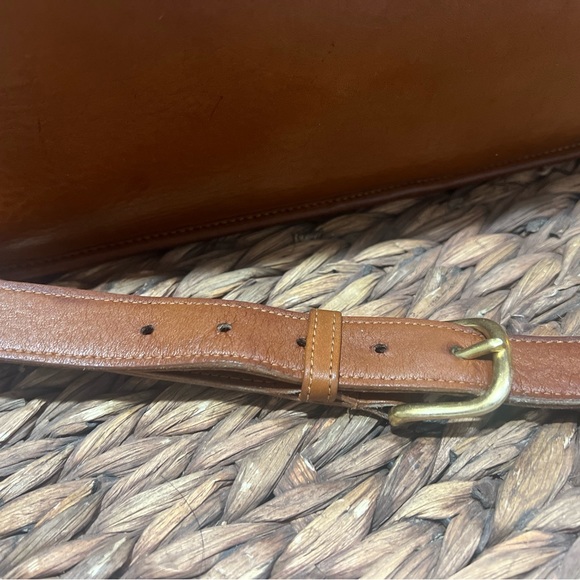 AUTHENTIC Vintage British Tan Leather Coach Briefcase-5264 Lexington 80s Unisex - Picture 10 of 12